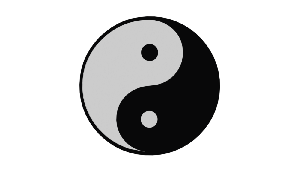 Sign Themed Video Clipart of Ying Yang Symbol